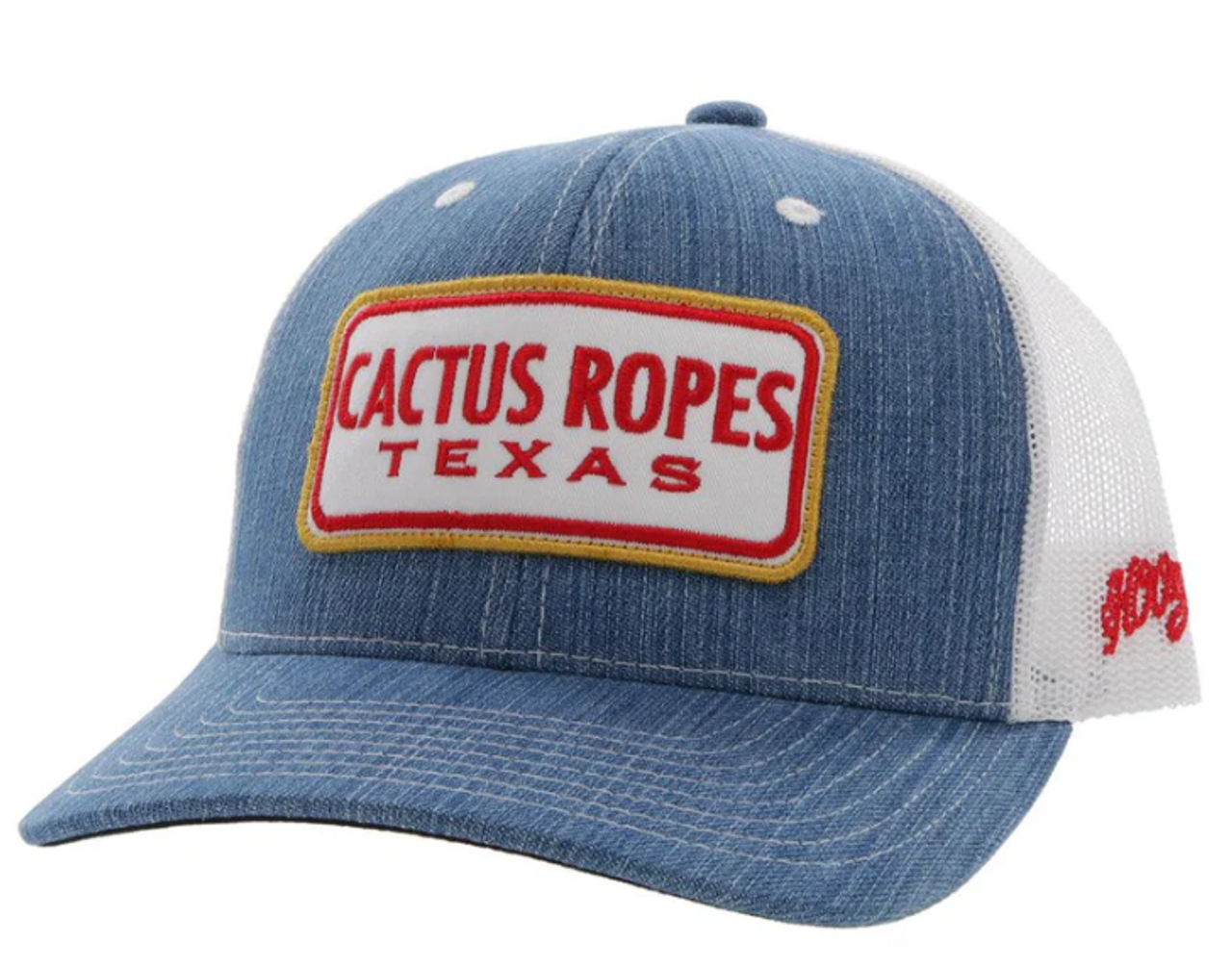 Hooey® Cactus Ropes Denim and White Hat