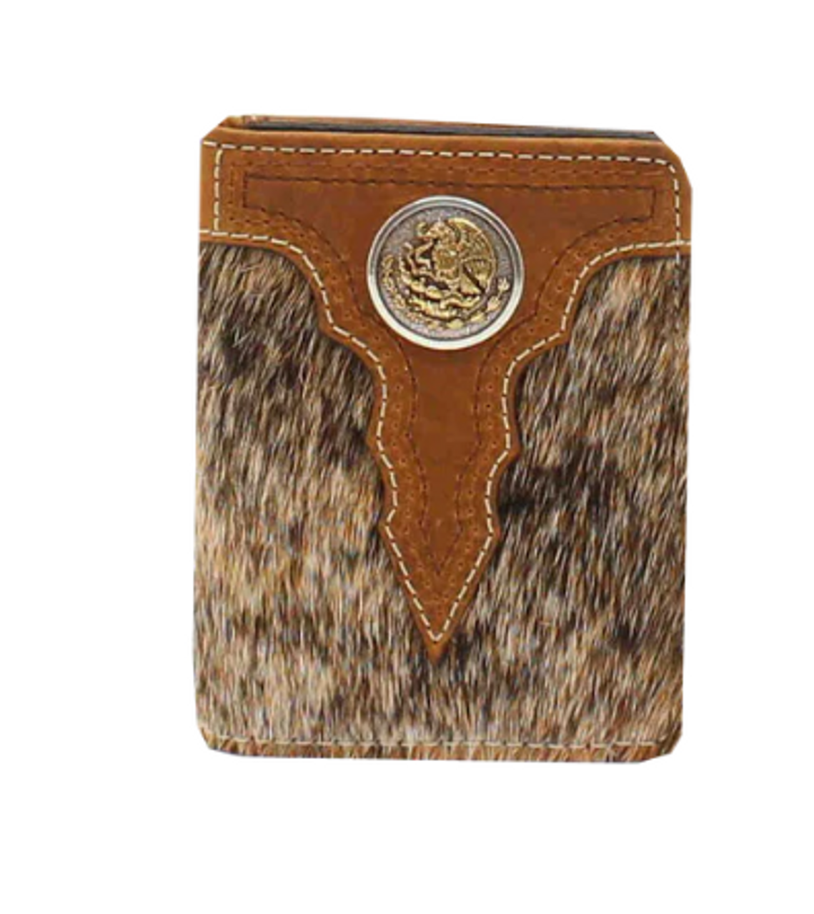 Brown Checkered Small Wallet - Twisted Spur Boutique