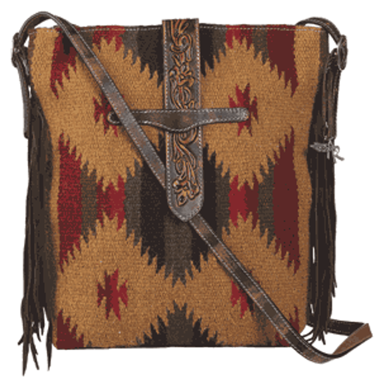 Angel Ranch® Aztec Woolen Blanket Crossbody