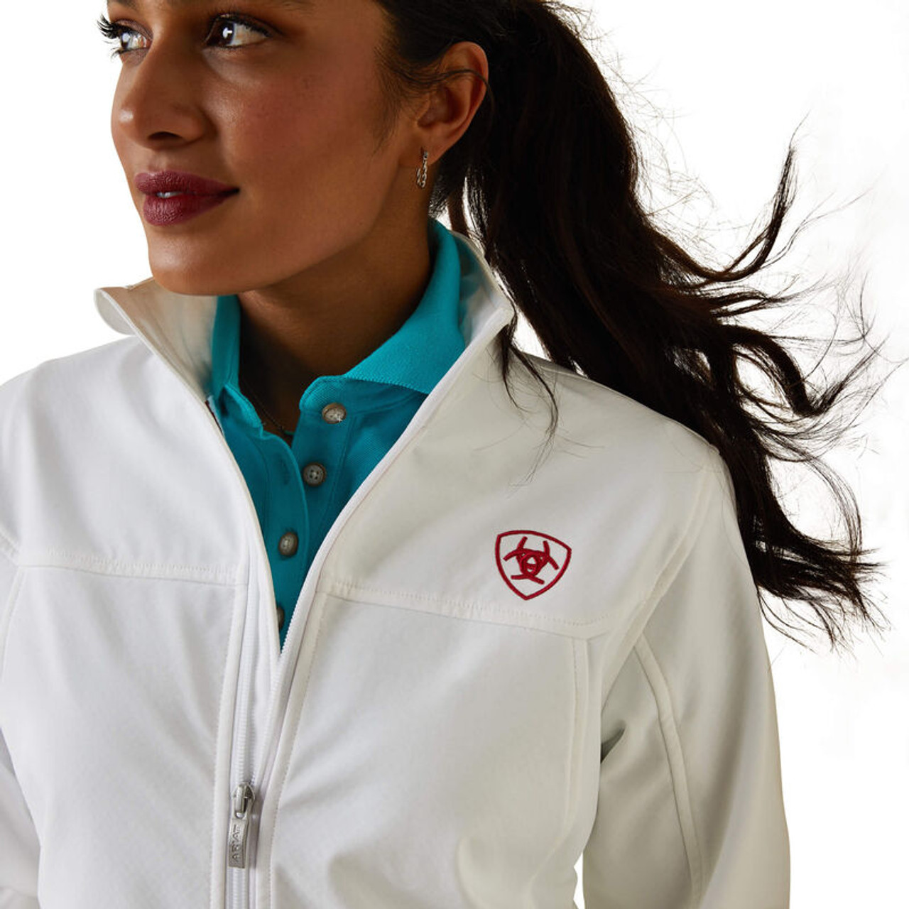 Ariat® Men's New Team Softshell Mexico Jacket - White