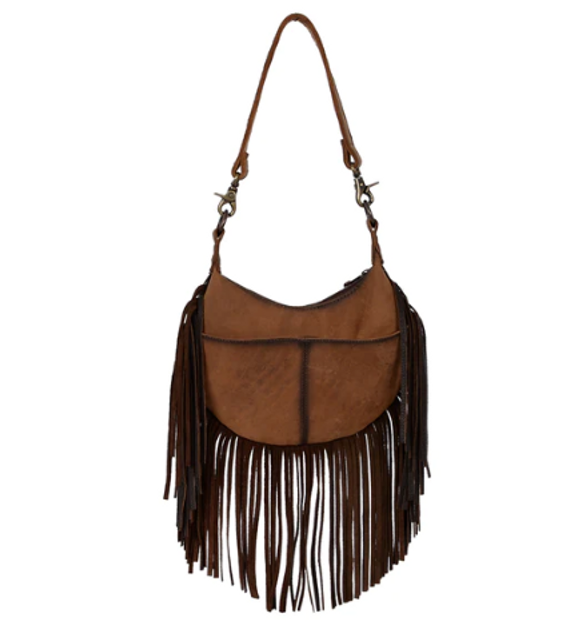 Texas West Handcrafted Genuine Leather Cowhide Women's Fringe