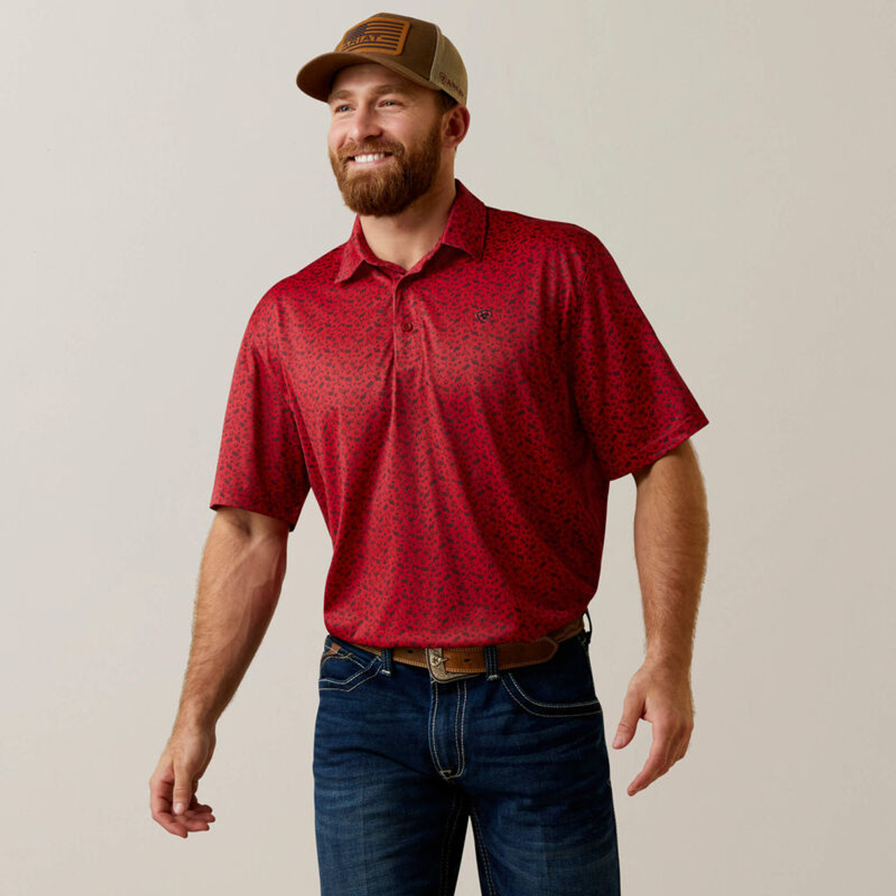  Boston Red Sox Men's Moisture Wicking Two-Tone Polo