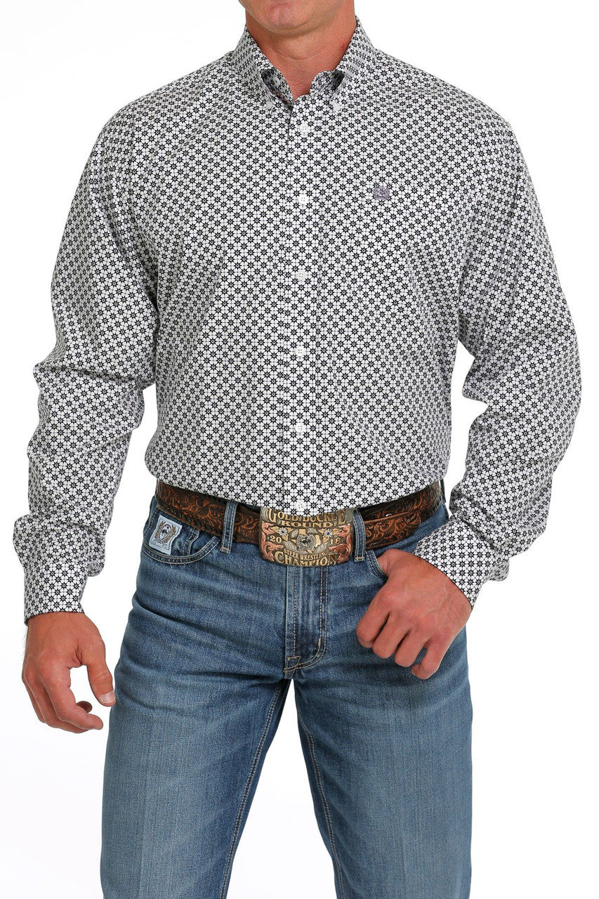 https://cdn11.bigcommerce.com/s-t1n43taf3i/images/stencil/1280x1280/products/45242/160988/Cinch-Men-s-L-S-White-Purple-Geometric-Print-Button-Down__S_1__93764.1706747004.jpg?c=2