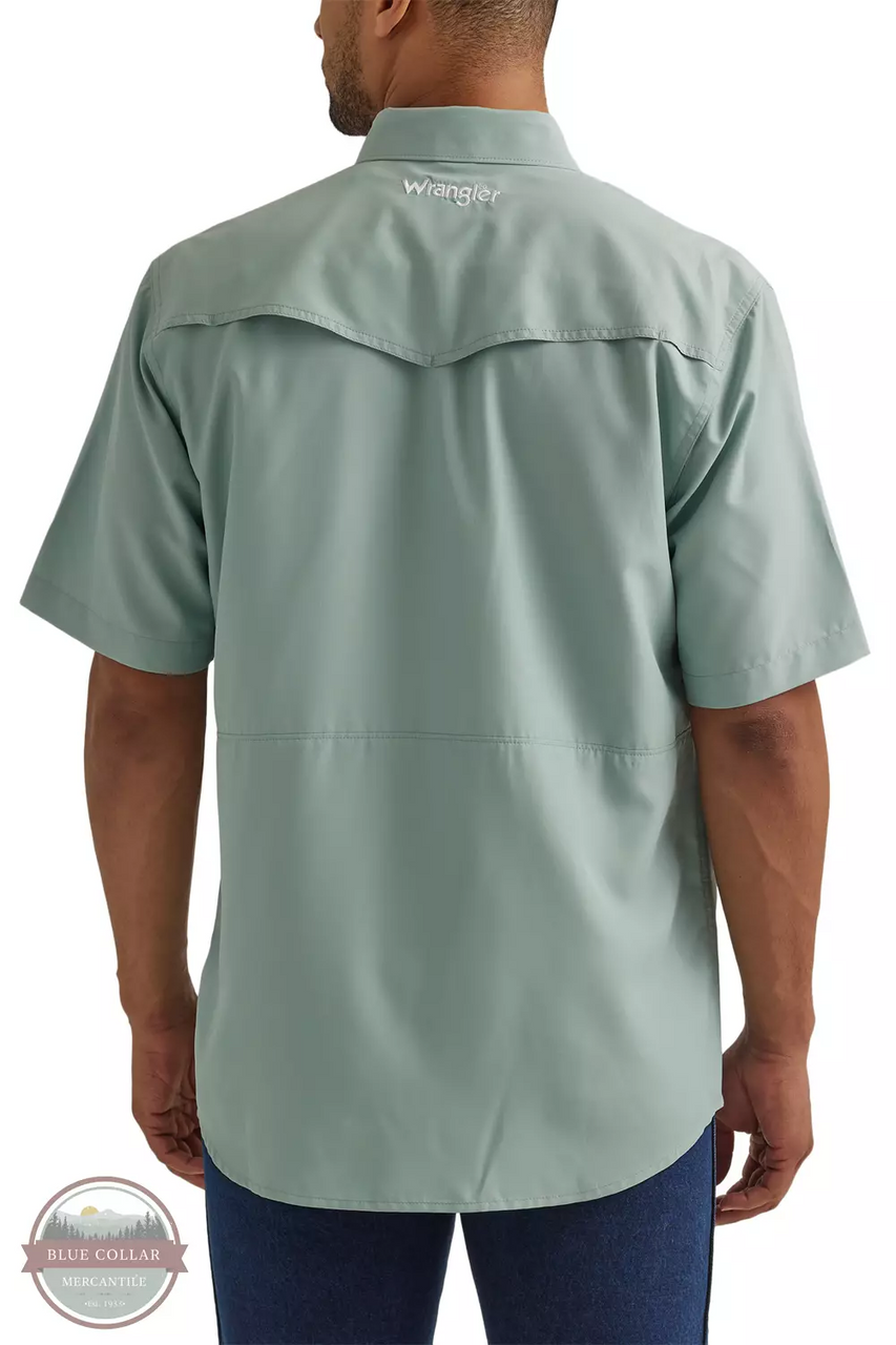 Wrangler® Men's S/S Grey Western Performance Snap Shirt
