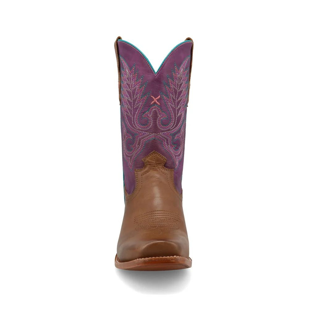 SALE Twisted X® Ladies' Ginger/Violet Rancher Square Toe Boots