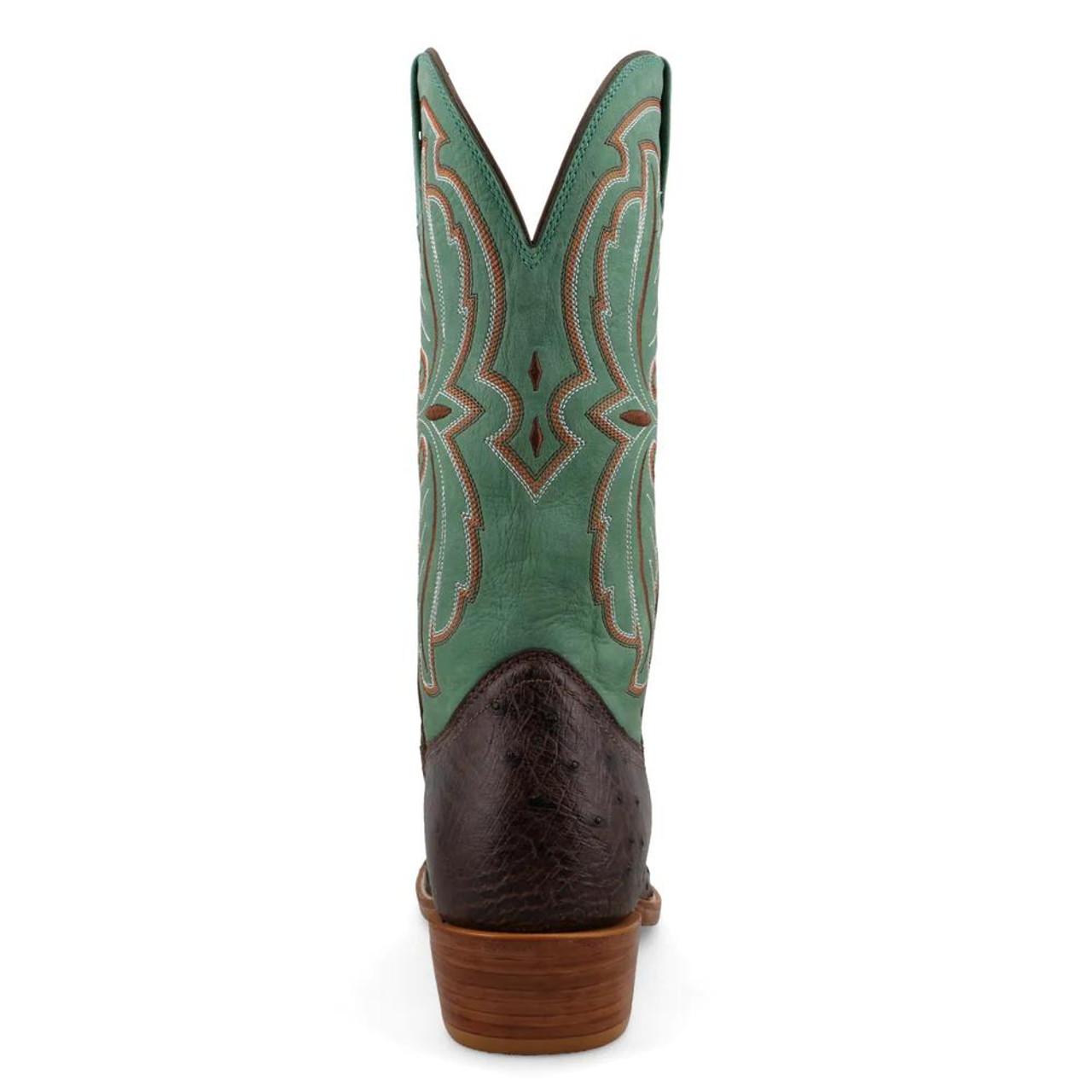 SALE Twisted X® Men's Tobacco/Jade FQ Ostrich Square Toe Boots