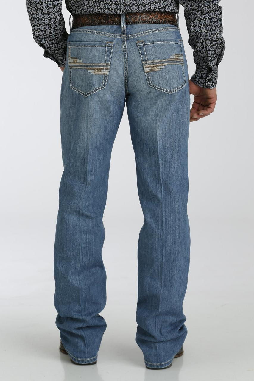 SALE Cinch® Men's Grant Relaxed Fit Medium Stone Boot Cut Jeans