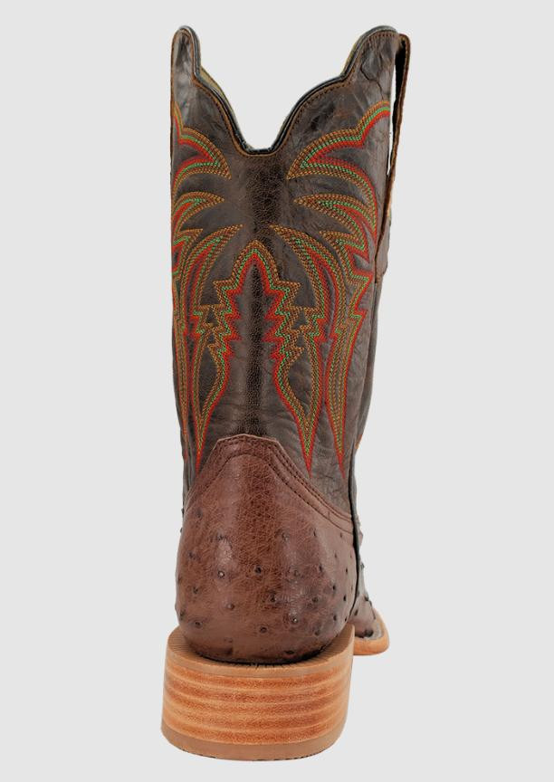 R. Watson® Men's Kango Tobac FQ Ostrich Square Toe Boots