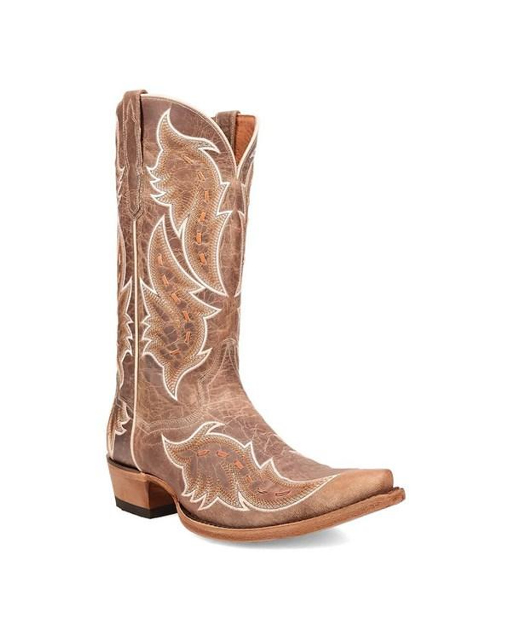クリスチャンポーブーツ SALE Dan Post® Men's Cracked Brown Racer Bucklace Snip Toe Boots