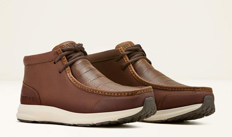 SALE Ariat® Men's Spitfire Brown Crocodile Print Casual Shoes
