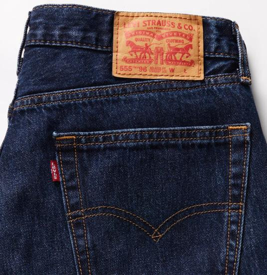 Levi's® Men's 555™ Relaxed Straight Dark Denim Jeans