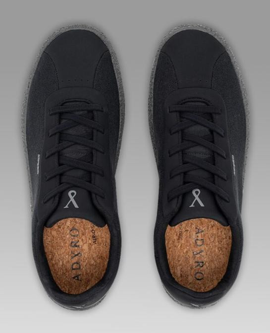 ADYRO® Men's Jet Black Primo Casual Performance Sneakers