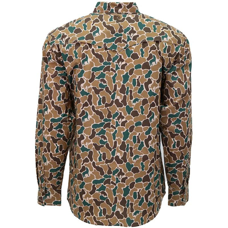 Hooey® Men's L/S Maverick Duck Camo Button Shirt