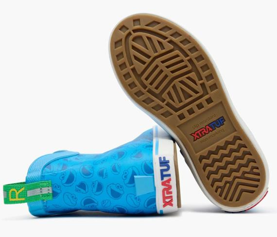 XTRATUF® Kids' Sesame Street™ Cookie Monster Blue Ankle Deck Boots