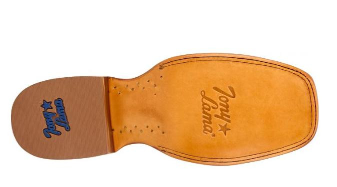 Tony Lama® Men's Blaine Dark Chocolate FQ Ostrich/Rust Goat Square