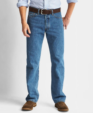 Levi's Men's 505 Workwear Fit Jeans, Medium Stonewash, 29Wx30L at   Men's Clothing store