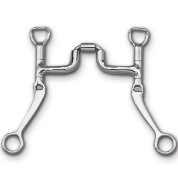 Toklat® Myler Flat Shank Sweet Iron Correctional Ported Barrel Bit