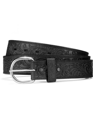 Justin® Men's Black Western Scrolled Tooled Belt Justin® Men's Black Western Scrolled Tooled Belt