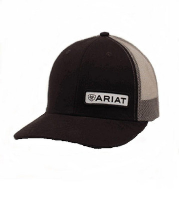Ariat® Men's Black Offset Patch Snapback Cap Ariat® Men's Black Offset Patch Snapback Cap