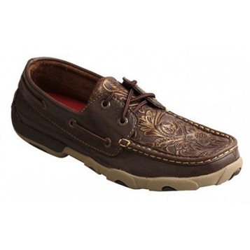 Twisted X® Ladies’ Brown Embossed Driving Mocs Twisted X® Ladies’ Brown Embossed Driving Mocs