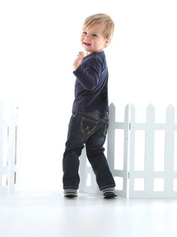 Wrangler® Infant/Toddler Dark Blue Preschool Jeans Wrangler® Infant/Toddler Dark Blue Preschool Jeans