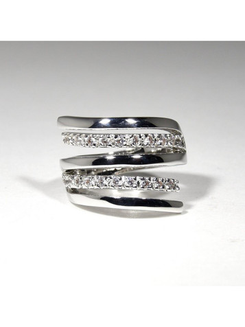 R. S. Covenant® CZ Fancy Swirl Ring