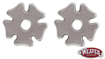 Weaver® Polished Stainless Steel Cloverleaf 7/8" Rowels (Pair) Weaver® Polished Stainless Steel Cloverleaf 7/8" Rowels (Pair)
