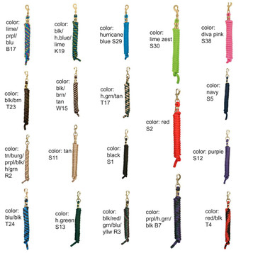 Weaver® Poly Lead Rope with a Solid Brass 225 Snap Weaver® Poly Lead Rope with a Solid Brass 225 Snap