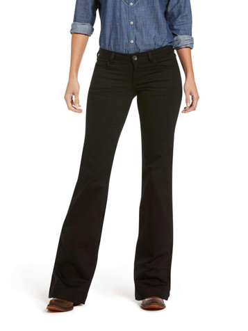 SALE Ariat® Ladies' Black Rinse Midrise Forever Trouser