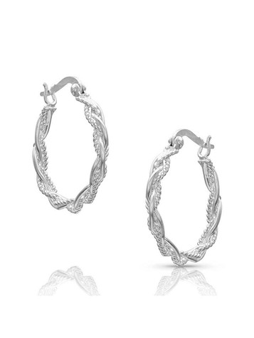 Montana Silversmith® Ladies' Braided Rope Hoop Earrings Montana Silversmith® Ladies' Braided Rope Hoop Earrings