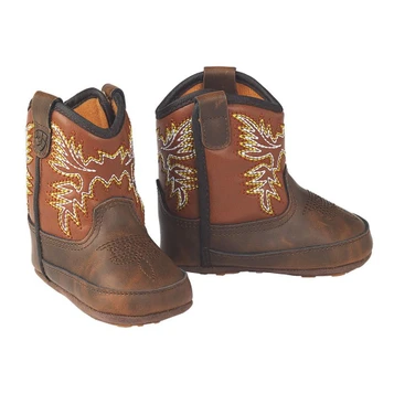 SALE Ariat® Infant Brown/Orange Lil' Stomper Work Hog Boots
