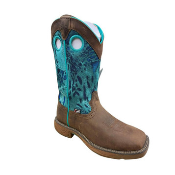 SALE Justin® Ladies' Waterproof Rush Typhoon Camo Square Toe Boots