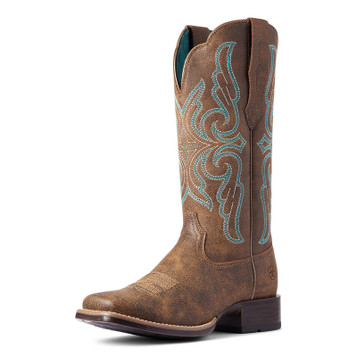 Ariat® Ladies Frontier Tilly - Rodeo Tan Square Toe Boot