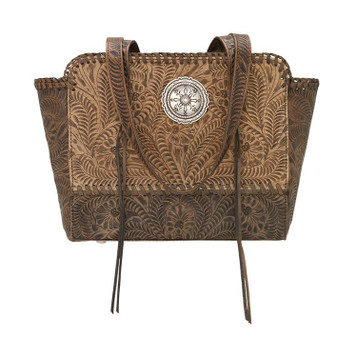 American West® Natural Tan Annie's Secret Collection Zip Top Tote