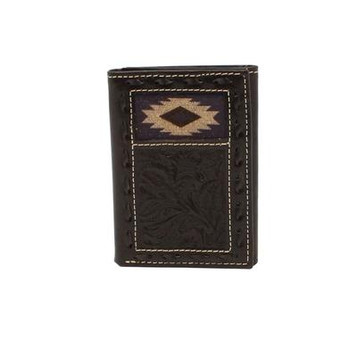 Pinto Ranch Trifold Ostrich Western Wallet