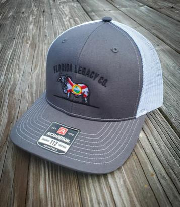 Florida Legacy Co.® Grey/White FL Brammer Cap