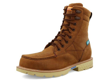 Twisted X ® Men's 8" Distressed Saddle Waterproof Nano Compostie Toe Work Boot