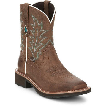 Justin Boots® Ladies Ema 8" Square Toe Western Boot Justin Boots® Ladies Ema 8" Square Toe Western Boot