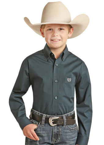SALE Panhandle Slim® Boy's L/S Solid Button Down - Multiple Colors
