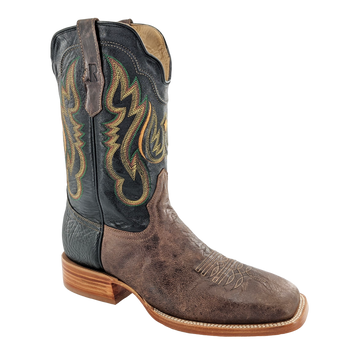 SALE R. Watson® Men's Antique Brown/Black Goat Square Toe Boots