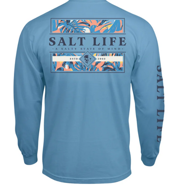 Salt Life Oasis Long Sleeve Stretch Fit Shirt, Airy Blue Heather, Small :  : Clothing, Shoes & Accessories