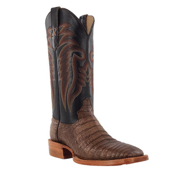R. Watson Boots® Men's Coco Caiman Belly Square Toe With Black Shaft R. Watson Boots® Men's Coco Caiman Belly Square Toe With Black Shaft