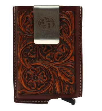 3D Belt Co® Tooled Brown Smart Wallet 3D Belt Co® Tooled Brown Smart Wallet
