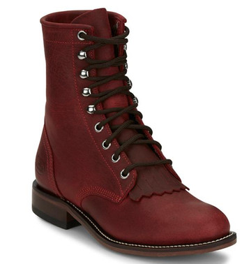 JUSTIN BOOT COMPANY Justin® Ladies Mckean Lace Up - Red Roper JUSTIN BOOT COMPANY Justin® Ladies Mckean Lace Up - Red Roper