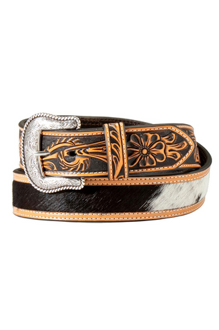 Tapered Floral Belt  Leather belt buckle, Leather belts men