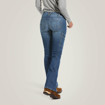 SALE Ariat® Ladies' Rebar Durastretch Raven Boot Cut Jeans in Sofia