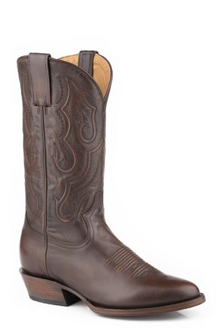 SALE Roper® Men's Carlisle Brown R Toe Dress Boots