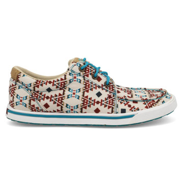 Twisted X® Ladies' Hooey® Beige/Multi Aztec Lopers Twisted X® Ladies' Hooey® Beige/Multi Aztec Lopers