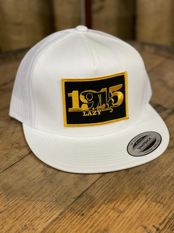 Lazy J Ranch Wear® White & White 4" Retro 1915 Cap Lazy J Ranch Wear® White & White 4" Retro 1915 Cap