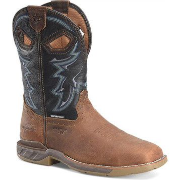 Double H® Men's Geddy Brown WP Square Composite Toe Ropers Double H® Men's Geddy Brown WP Square Composite Toe Ropers